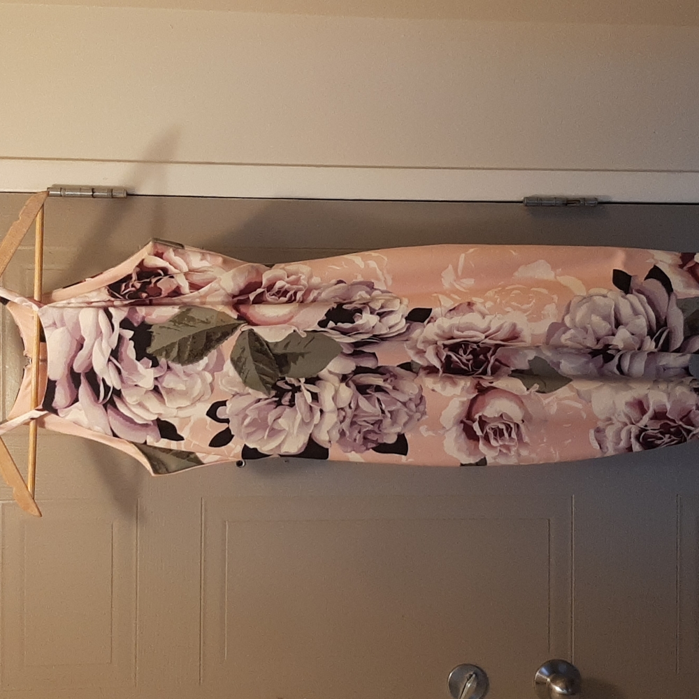 Pink floral Vince Camuto sheath dress